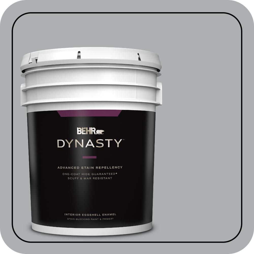5 gal. #N500-3 Tin Foil One-Coat Hide Eggshell Enamel Interior Stain-Blocking Paint & Primer price history on PriceWatchPro