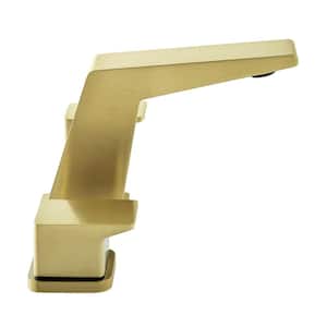 Carre 8 in. Widespread Double Handle Bathroom Faucet in Brushed Gold