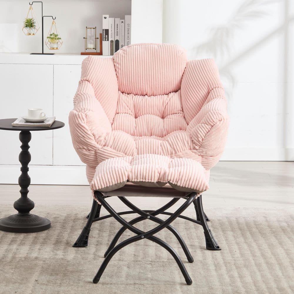 Pink White Fuzzy Chair Target CSC DECOR INC Pink Lazy Chair With