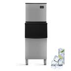 22.8 in. 370 lbs./24H Ice Makes Freestanding Ice Maker Ice Machine 200 lbs. Storage in Stainless Steel