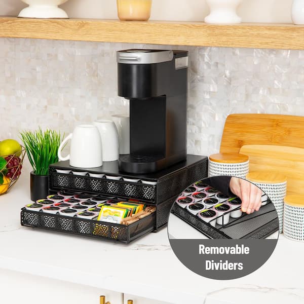 Mind Reader Single Serve Coffee Pod Organizer with 2 Drawers, 72