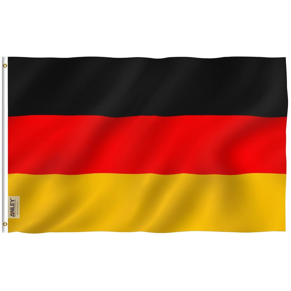 Fly Breeze 3 ft. x 5 ft. Polyester Germany Flag 2-Sided Banner with Brass G
