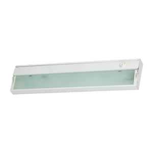 2-Lamp LED White Cabinet Light with Diffused Glass