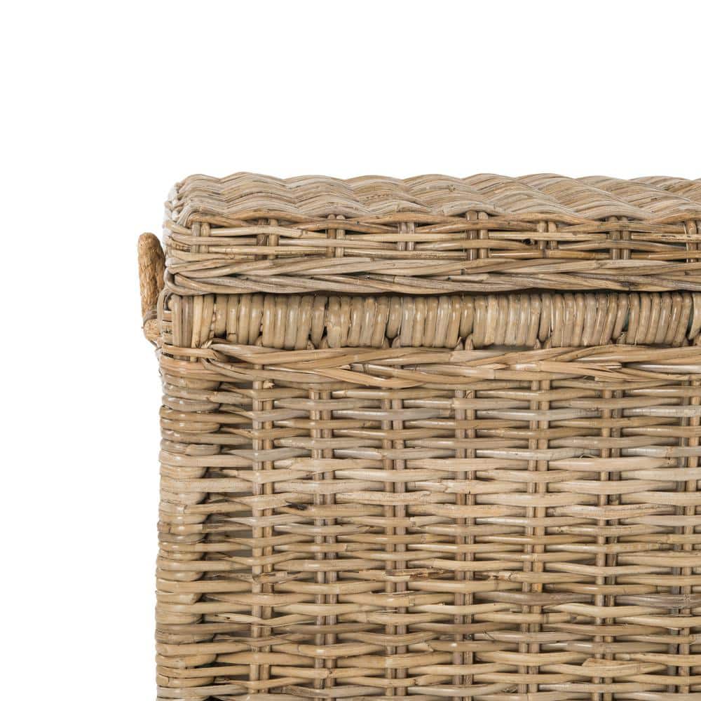 Jacob Natural Wicker Handwoven Storage Trunk, 30"
