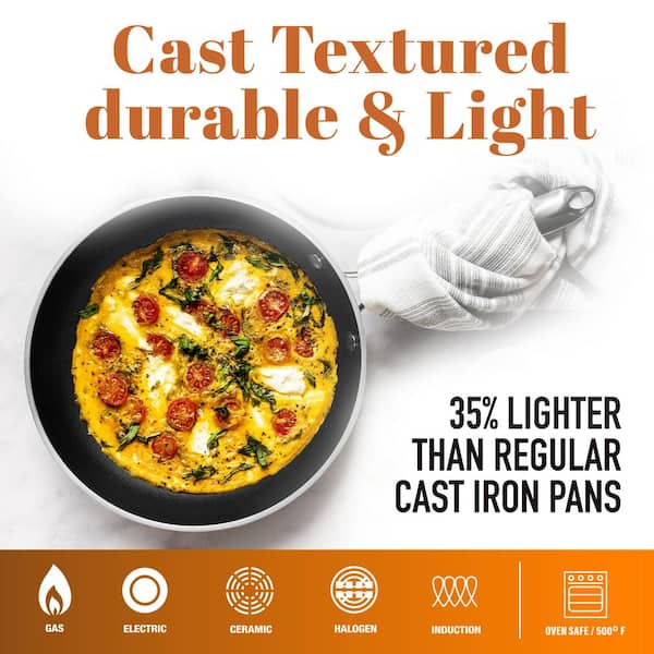  GOTHAM STEEL Nonstick Frying Pan, Copper Cast 11” Ceramic Frying  Pan with Ultra Durable Mineral & Diamond Coating, Egg Pan & Omelette Pan  Nonstick, Stay Cool Handle, Toxin Free, Dishwasher Safe