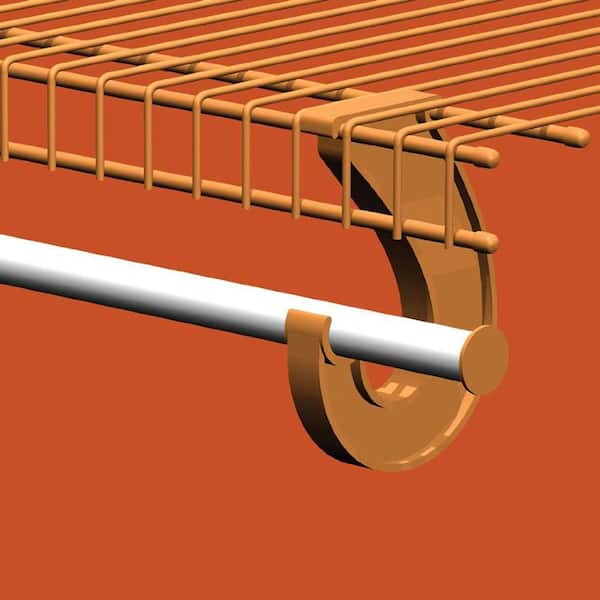 2 ft. - 4 ft. White Adjustable Closet Rod