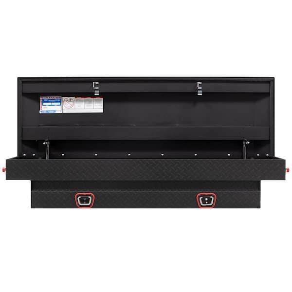 62.5 in. Matte Black Aluminum Compact Truck Tool Box