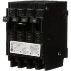 Triplex 2-Outer 15 Amp Single-Pole and 1-Inner 30 Amp Double-Pole Circuit Breaker