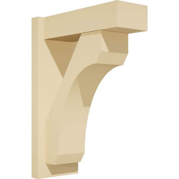 Ekena Millwork Legacy 7 in. W x 22 in. H x 16 in. D Signature Urethane Polyurethane Outlooker with Block Ends
