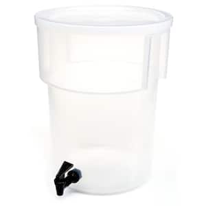 5 Gal. Polypropylene Beverage Dispenser with Lid and Faucet See-Thru