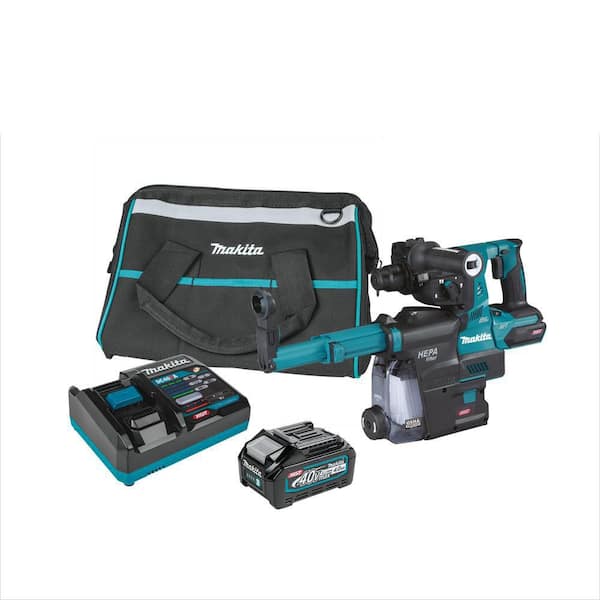 40V max XGT Brushless 1-1/8 in. Cordless Rotary Hammer Kit with Extractor, AFT, AWS Capable (4.0Ah)