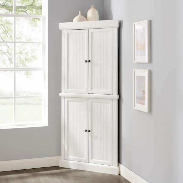 Shoreline White Corner Pantry