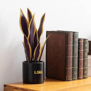 17 in. LSU Tigers Artificial Snake Plant and Hydrangea (2 Pack) - Fan-Favorite College University Gift Bundle