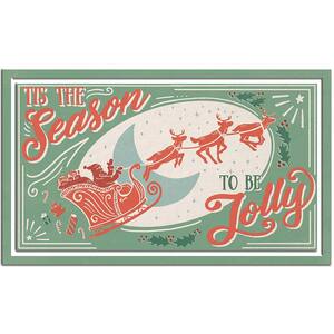 Season to be Jolly Supreme Entry 18 in. x 30 in. Holiday Door Mat