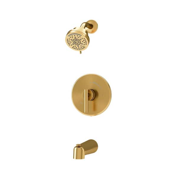 Symmons Dia HydroMersion Tub and Shower Faucet Trim Kit Single Handle Multi Spray - 1.5 GPM (Valve Not Included)