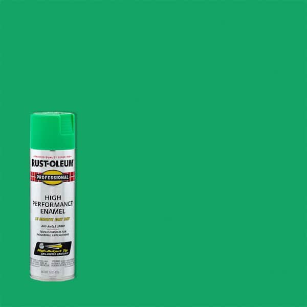 Rust-Oleum Professional 15 oz. High Performance Enamel Gloss Safety Green Spray Paint (6-Pack)