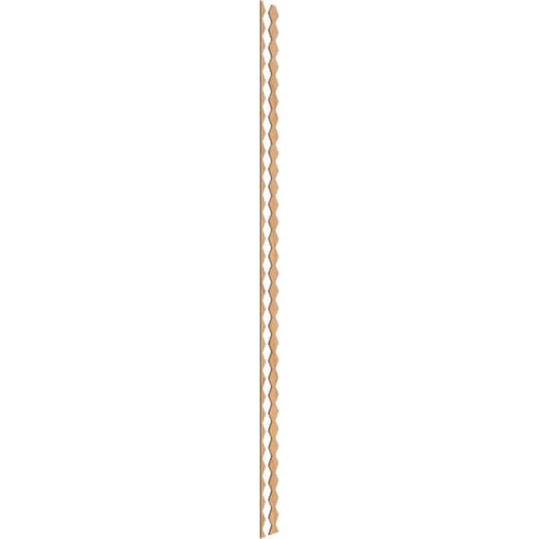 Ekena Millwork Sheyenne 94 in. H x 0.25 in. W Slatwall Panels in Maple 28-Pack