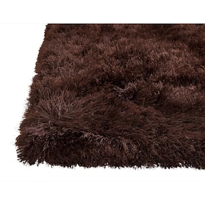 Luxe Shag Chocolate 8 ft. x 10 ft. Area Rug