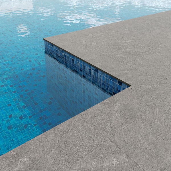 トップス pellicule sp motif stone PK Gray Ivy Hill Tile Monolith Silver Gray 11.81 in. x 47.24 in. Matte
