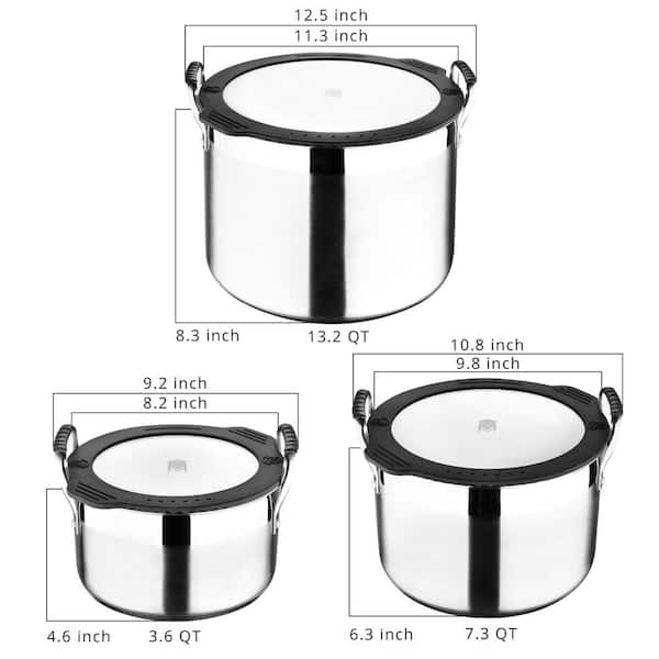 MasterPRO 14-Inch Family Pot with Glass Lid - On Sale - Bed Bath & Beyond -  35727674