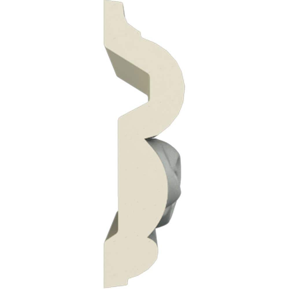 Caputo White Polyurethane Decorative Crown Chair Rail Moulding