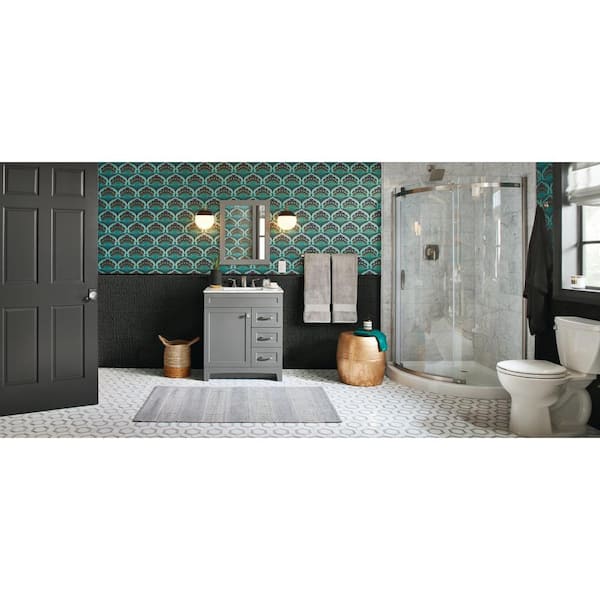 Bordon Moldura Nero 1 in. x 7-7/8 in. Glossy Ceramic Wall Tile Trim