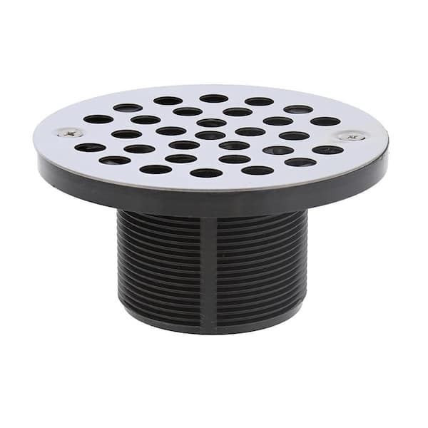 Jones Stephens 2 inch x 3 inch PVC Shower Drain with 2 inch PVC Spud and