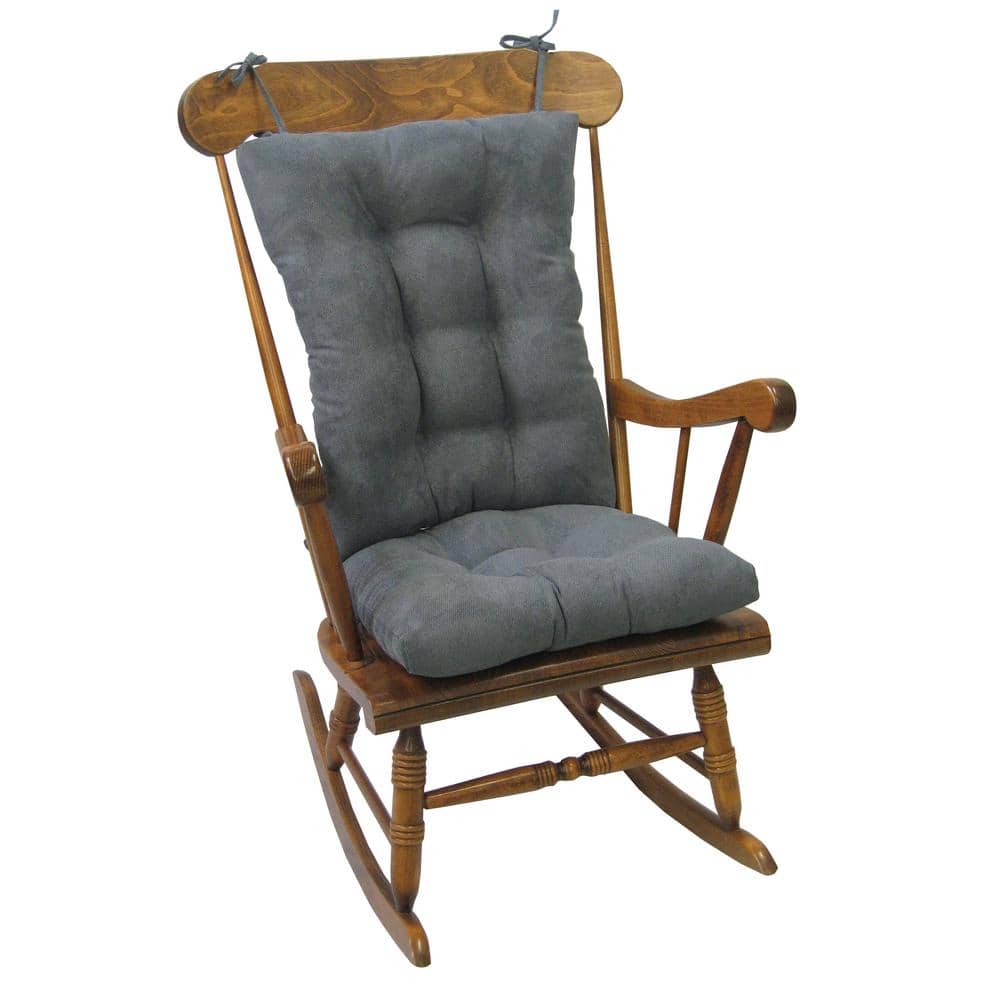 Klear Vu Gripper Twillo Bluestone Jumbo Rocking Chair Cushion Set -  849140XL-256