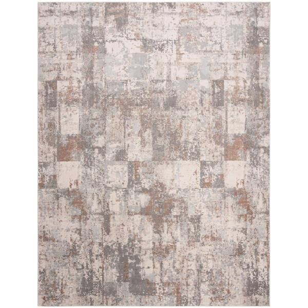SAFAVIEH Invista Cream/Beige 9 ft. x 12 ft. Abstract Area Rug INV435A9 The Home Depot
