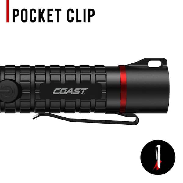 coast 440 lumen waterproof rechargeable flashlight kit Polysteel 400 Pure Beam Focusing LED with Twist Focus and Stainless Steel Core , Black Tools & Home Improvement Select from five modesmedium COAST G40R 1000 Lumens Rechargeable