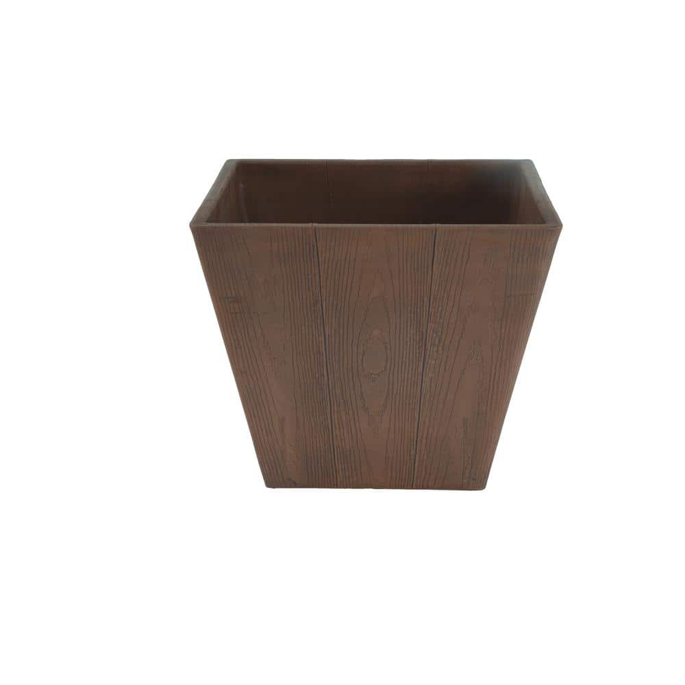 GreenShip Square Plank 13.8 in. L x 13.8 in. W x 11.4 in. H Chocolate .