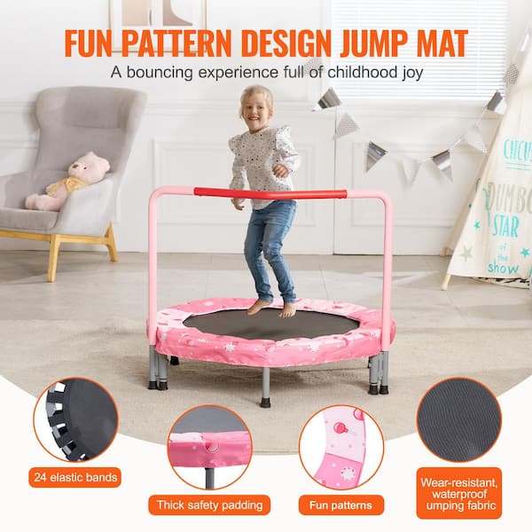 VEVOR 36 in. Kids Trampoline 3 ft. Indoor Outdoor Trampoline