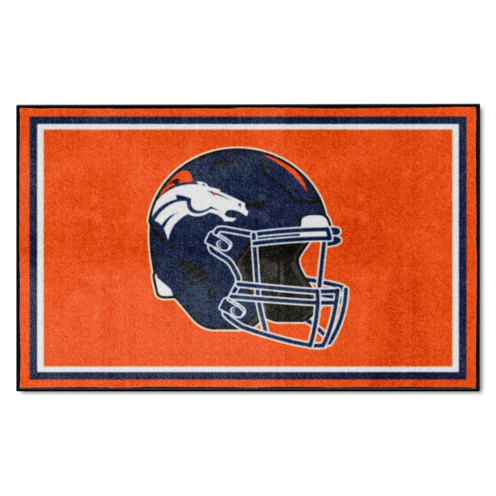 Fanmats Blue 3 ft. x 5 ft. Denver Broncos Vintage Area Rug