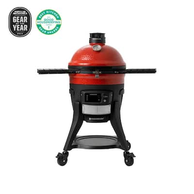 Konnected Joe 18 in. Digital Charcoal Grill and Smoker with Auto-Ignition and Wi-Fi Temper — Home Depot clearance