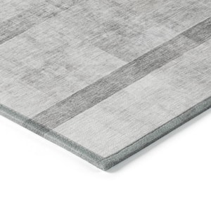 Chantille ACN568 Gray 1 ft. 8 in. x 2 ft. 6 in. Machine Washable Indoor/Outdoor Geometric Area Rug