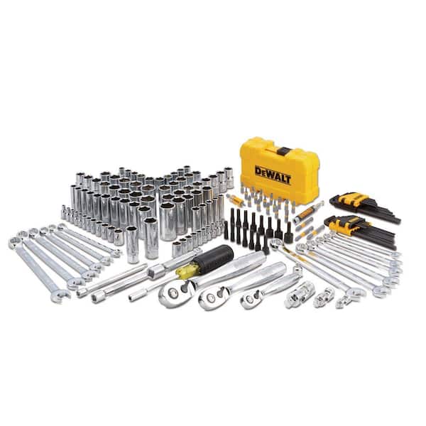 DEWALT - 1/4 in., 3/8 in. and ½ in. Drive Polished Chrome Mechanics Tool Set (168-Piece)