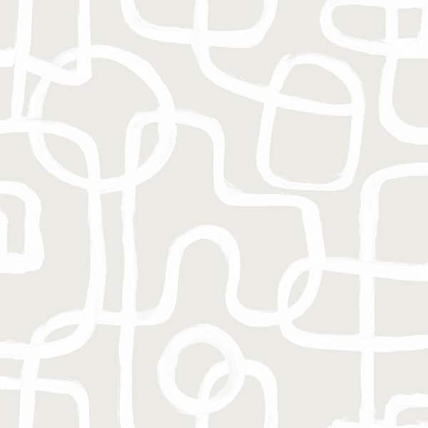 NuWallpaper Cream Beige Niko Peel and Stick Wallpaper