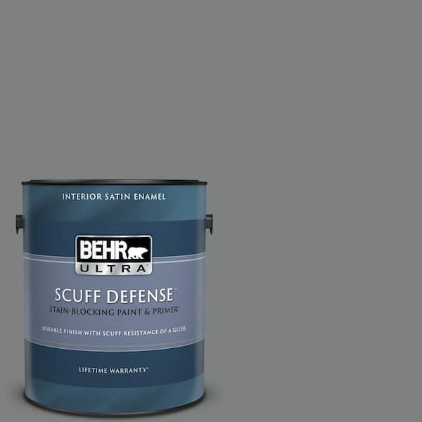 BEHR ULTRA 1 gal. #T12-10 Game Over Extra Durable Satin Enamel Interior Paint & Primer