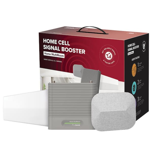 weBoost Home Multi-Room Cellular Signal Booster with Antenna, White 470144  - The Home Depot