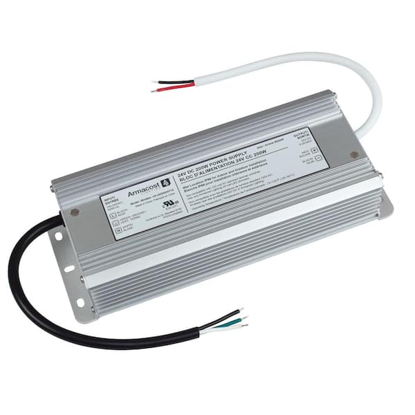 Armacost Lighting 200-Watt 24-Volt DC LED Transformer Standard Power Supply  852000 - The Home Depot