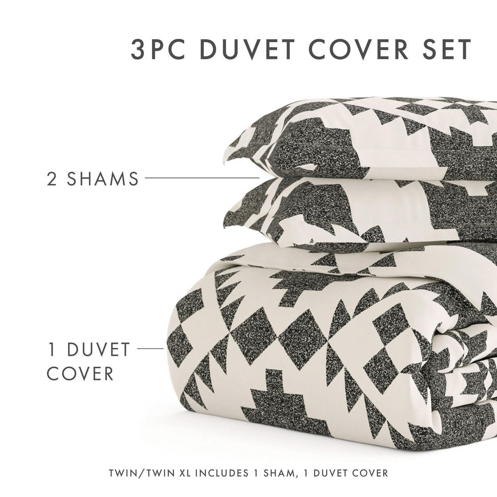 Gray Adobe Diamond Reversible Twin Duvet Cover Set