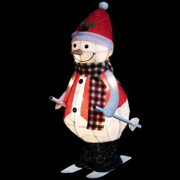 Northlight LED Lighted Animated Skiing Snowman Outdoor Christmas