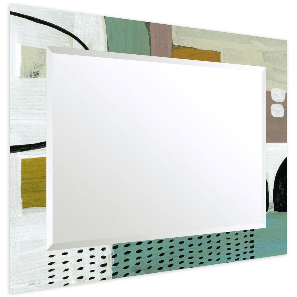Rectangular Frameless 40" x 30" Beveled Wall Mirror