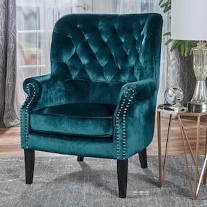 Tomlin Teal Upholstered Club Chair