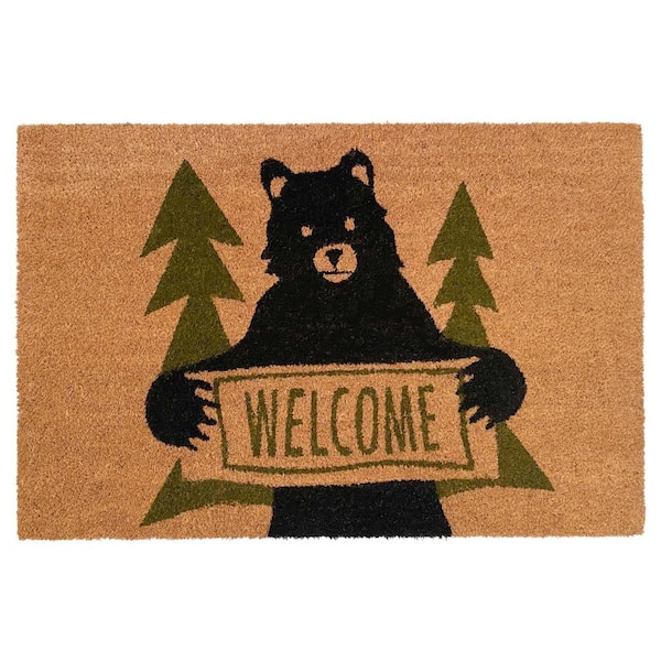 Calloway Mills Bear Greeting Doormat, 24" x 36"