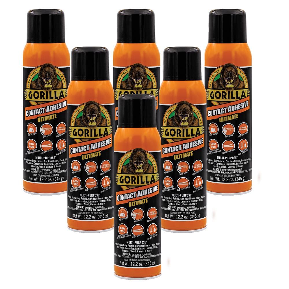 Gorilla Glue Clear Spray Adhesive, 11 Ounce Can 