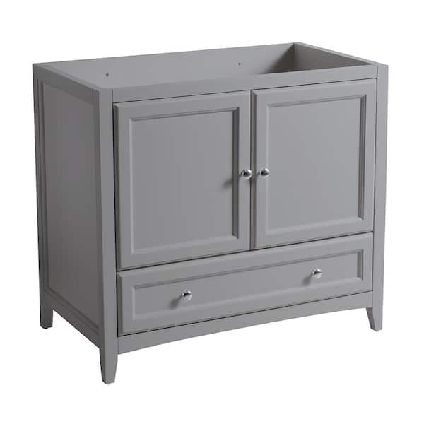 Fresca Oxford 36 in. W Traditional Bath Vanity Cabinet Only in Gray