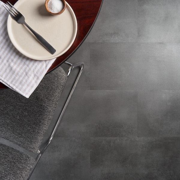 Forge 28 MIL. Venom 12 in. x 24 in. Glue Down Waterproof Matte Luxury Vinyl Flooring Tile (31.96 Sq. Ft. / Case)