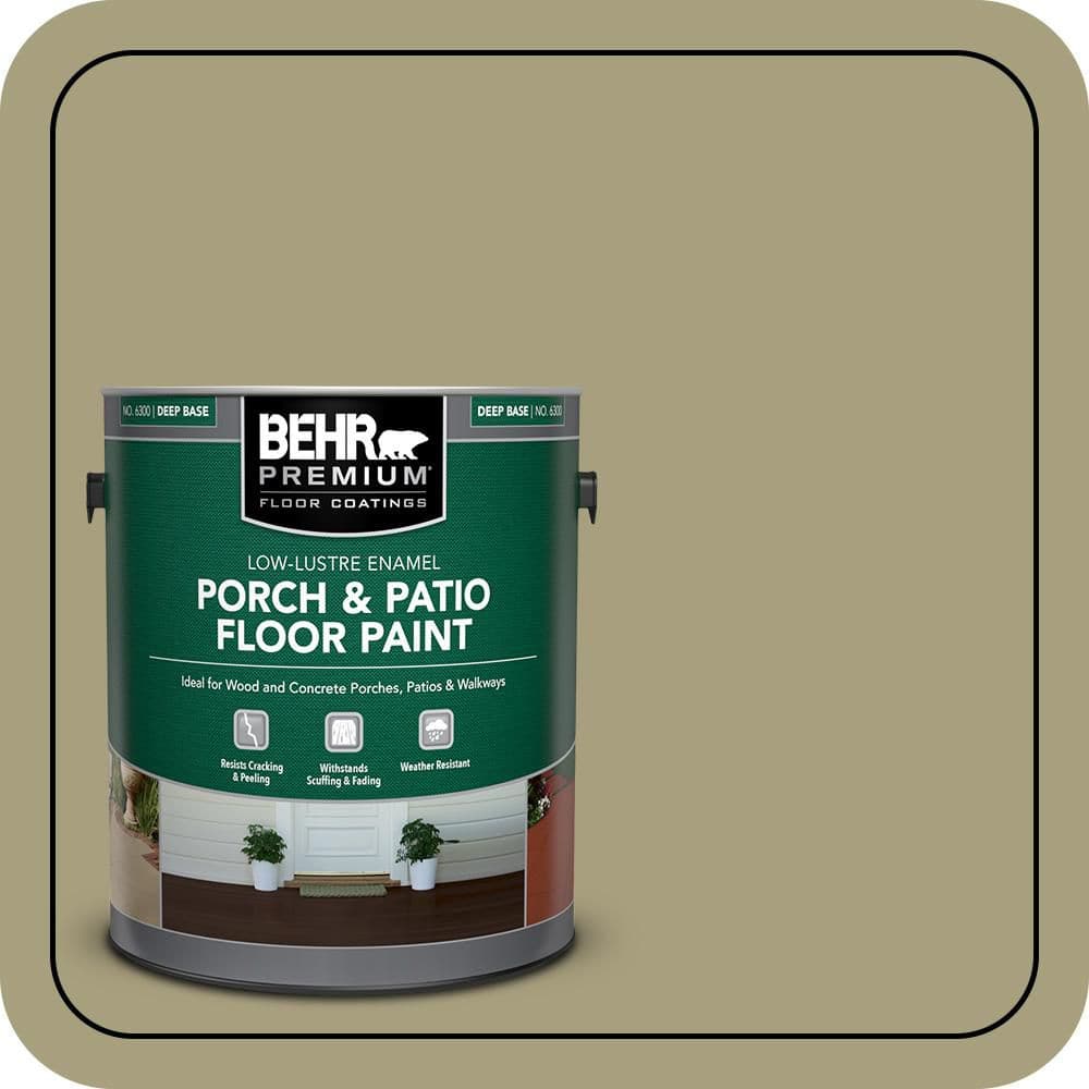 1 gal. #S350-4A Dried Rosemary Low-Lustre Enamel Interior/Exterior Porch and Patio Floor Paint price history on PriceWatchPro