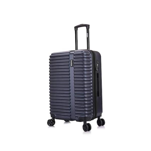 InUSA Ally 24 in. Navy Blue Lightweight Hardside Spinner Suitcase